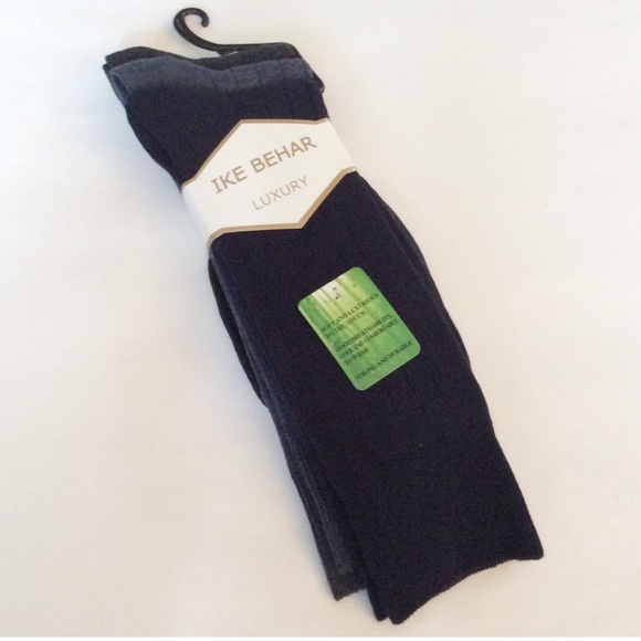 IKE BEHAR Men’s Socks 6 Pairs 2 Pack of 3 Shoe Size 10 - 13 NWT - Picture 3 of 10